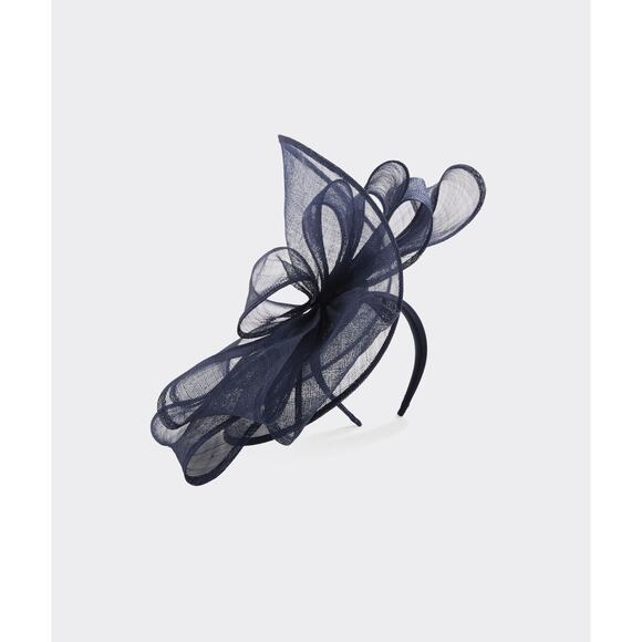 Vineyard Vines 'Kentucky' Blue Sinamay Straw Derby Wispy Fascinator Size OS - Picture 1 of 3